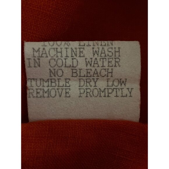 Johnny Was Orange Linen 2-Piece Dress & Jacket Set With Embroidered Details Sz S - Picture 16 of 16